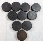 Lot Of 10 Viceroy Canada Official Hockey Pucks Black Blank Unused