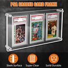 Clear Acrylic Psa Trading Card Display Frame For Wall Or Desktop  3 Slab Holder