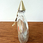 Vintage Guerlain Shalimar Empty Glass Perfume Bottle Collector Vanity Jar