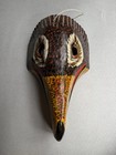 Vintage Hand-carved And Painted Art Bird Mask Wall Hanging