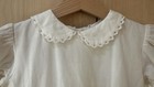 Vtg White Toddler Dress Size 2t Lace Crystal Buttons Flower Girl Easter