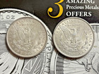 1896-p   1897-p Morgan Silver Dollars  1   Au To Unc   Two Coins 