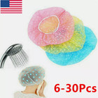 6-30x Shower Caps  Extra Large Reusable Elastic 100  Waterproof Bathing Hair Cap