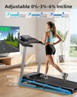 Foldable Treadmill With Incline 3 0hp Quiet Treadmills For Home 350lb Bluetooth