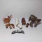 Schleich Lot Of 22 Animals Dragon Wolf Fox Bear Raccoon Elephant Rhino Jaguar