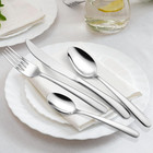 40 Piece Heavy Duty Silverware Set For 8   Stainless Steel Flatware  Safe