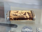 Kelley House Bar Saloon Celluloid Match Safe Advertising Elgin Illinois Bottle