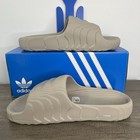 Adidas Adilette 22 Men   s Size 11 Slides Sandals Core Light Brown Hq4670 New
