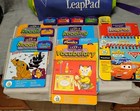 Leap Frog Leappad - Lot Of 16   8 Books   7 Cartridge  2 Matching    Backpack