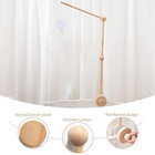 Baby Crib Mobile Arm Wooden Holder With Rotating Music Box