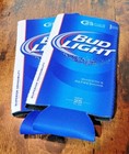 New Bud Light 24   25 Oz Beer Drink Koozie Fits Extra Oz Cans Neoprene Set Of 2