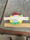 Vintage Eden Plush Clown Mini Rattle Terry Cloth Wristlet Baby Lovey Stuffed Toy