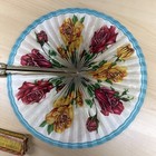 Vtg 1940s Foldaway Fan- keep Cool And Be Gay - Hong Kong Made- Colorful Artwork 