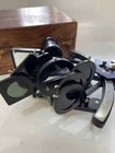 9  nautical Solid Aluminium Tamaya Sextant With Wooden Box Working Navigational