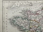 1829 France In Provinces Original Antique Hand Coloured Map By Sidney Hall
