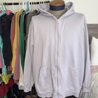 Skims Women s Purple Cotton Oversized Zip Up Hoodie Size 2xl