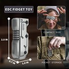 Hidedc Machine Soul Fidget Slider - Metal Toys Edc Small  Silver