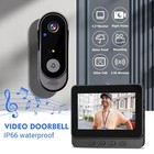 X8 Smart Video Doorbell W  Monitor Ip66 Waterproof  Night Vision No Wifi Needed