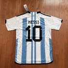 Argentina Home Soccer Jersey World Cup 2022 Messi  10 Medium