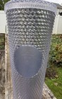 2019 Starbucks Studded Platinum Silver Bling Holiday Cold Cup Tumbler 24oz Venti