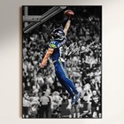 Jaxon Smith-njigba Signed Nfl Football Poster Seahawks Wall Art Fan Gift 24x36
