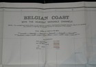 Ww1 Chart - Belgian Coast With The Adjacent Navigable Channels  Os 1919