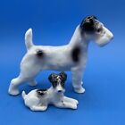 Three Vintage Erphila   Gotha Pfeffer  germany  Wire Fox Terrier Dog Figurines