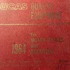 Lucas Equipment 1964 Motorcycle Parts Catalog