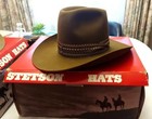 Vintage Stetson Segundo 4x Beaver Taupe And Pecan  Size 7 And 7 1 4 