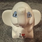 Souvenir Piggy Bank White Elephant I Love Dc