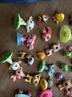 50 Pieces Lps Littlest Pet Shop Random Pets And Accessory Lot Pre-owned