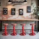 4-pc American Antique Steampunk Deco Vintage Industrial Bar Stool Retro Stylish