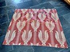 30s Hollywood Glam Laurel Motif Satin Damask Barkcloth Era Vintage Drape Curtain