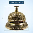 Solid Brass Victorian Style Service Desk Bell  Antique