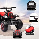 6v Kids Ride On Toy Electric Car Atv Off-road 2x35w Rechargeable Battery W music
