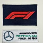 2 Pack Ultimate F1  Mercedes Patch Combo  Formula One F1 Racing Iron-on Patches