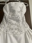 Wedding Dress Alfred Angelo Size 10 Color White-ball Gown   Beaded