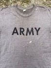 Vintage 1980 s U s  Army Graphic T-shirt Size L Made In Usa Single Stitch