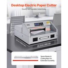 Electric Paper Cutter 300w Guillotine Trimmer Cutter Machine With Casters