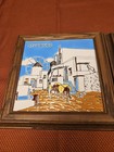 2 Vtg Framed Greek Tiles
