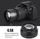 Wide Angle Macro Lens  Camera 52mm 0 45x Magnification Universal Conversion Lens