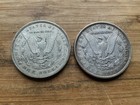 Us Morgan Silver Dollars 2 Coins Circulated Details Pre 1904 Lot S24