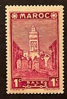 Travelstamps  French Morocco Stamps Scott  149 - Mosque- Mint Mnh Og