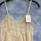 Vanity Fair 60s 70s Champagne Nylon 36 Full Slip Lace Trim Nwt Rockabilly New