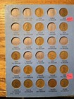 70 Coin Partial Set 1909  1940 Lincoln Wheat Penny Album Whitman Folder Lot  200