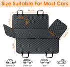 Waterproof Dog Car Seat Cover For Back Seat - Durable  Scratch Proof Pet Hammock
