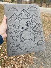 Pok  mon Laser Engraved Binder  Cubone made To Order  Engraved shipped In Usa