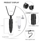 Bullet Urn Necklace For Ashes Memorial Cremation Jewelry Ash Holder Keepsake    