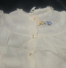 Vintage Baby Gown With Kittens Applique And Lace Trim