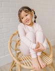 Moimoln Cotton Modal Baby Toddler Pajamas Gingham Check Pink 6-7y